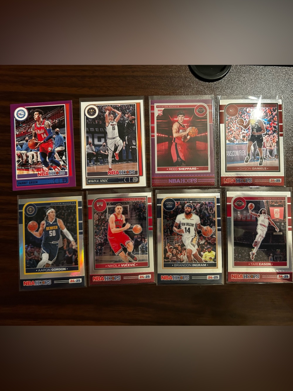 NBA Hoops Basketball Card Lot - Multi Color Accents